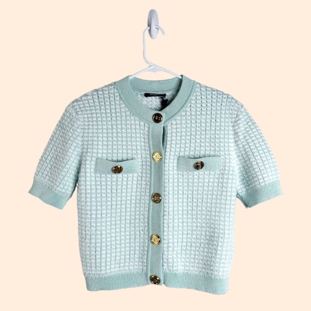 Balmain Short Sleeve Cardigan